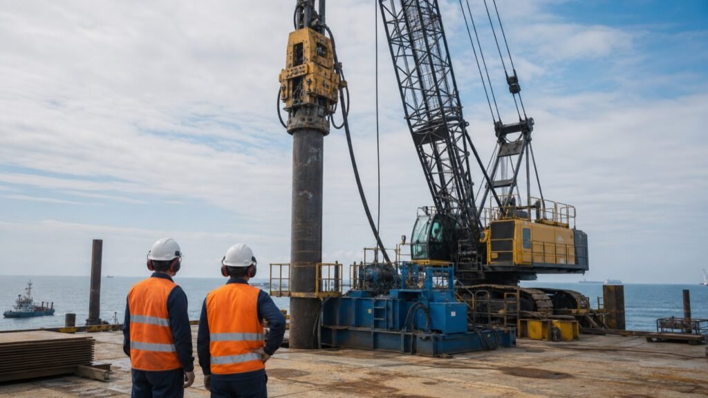 Control de cota de punta y longitud instalada durante el hincado de pilotes
