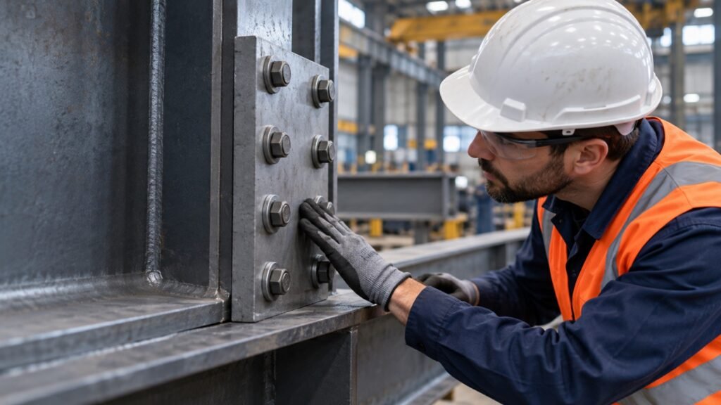 Inspección de superficies de contacto en estructuras metalicas industriales